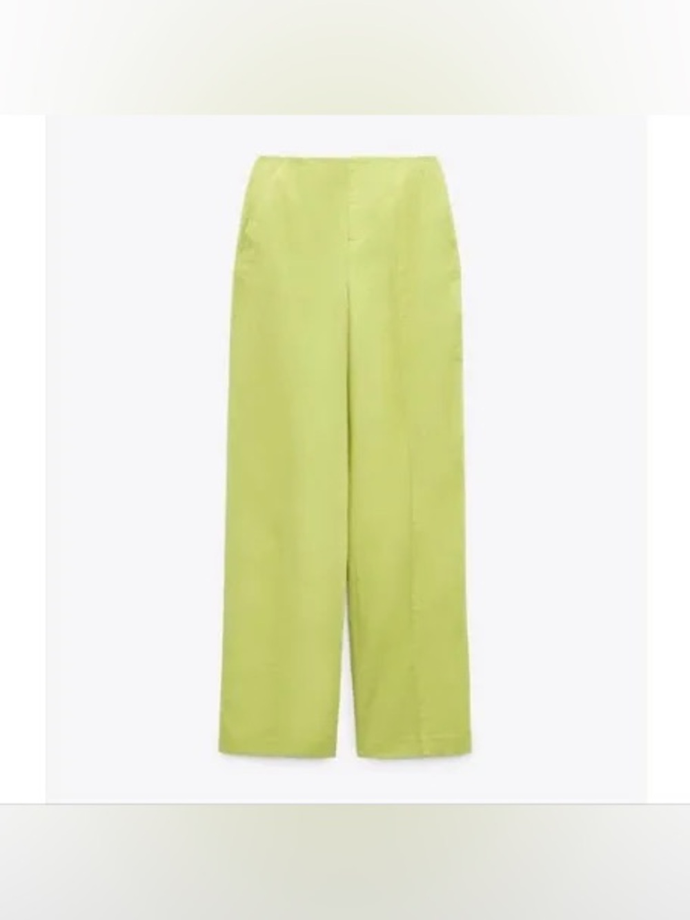 Zara lime green trouser pants